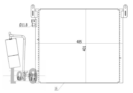 ABAKUS 037-016-0002 Condensatore, Climatizzatore-Condensatore, Climatizzatore-Ricambi Euro