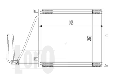 ABAKUS 037-016-0015 Condensatore, Climatizzatore-Condensatore, Climatizzatore-Ricambi Euro