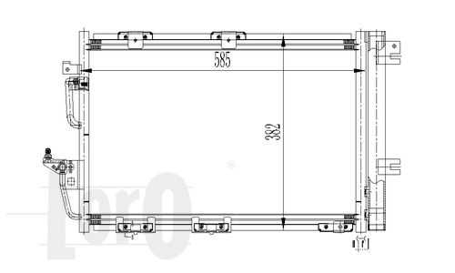 ABAKUS 037-016-0024 Condensatore, Climatizzatore