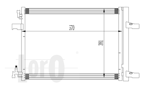 ABAKUS 037-016-0032 Condensatore, Climatizzatore