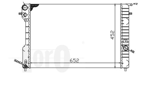 ABAKUS 037-017-0014 Radiatore, Raffreddamento motore-Radiatore, Raffreddamento motore-Ricambi Euro