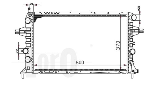 ABAKUS 037-017-0048 Radiatore, Raffreddamento motore-Radiatore, Raffreddamento motore-Ricambi Euro