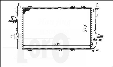 ABAKUS 037-017-0078 Radiatore, Raffreddamento motore-Radiatore, Raffreddamento motore-Ricambi Euro