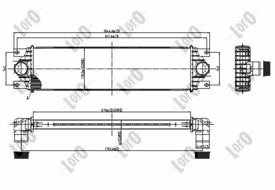 ABAKUS 037-018-0002 Intercooler