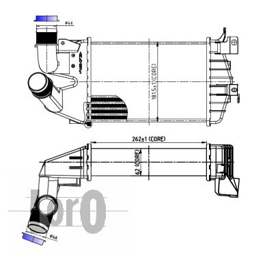 ABAKUS 037-018-0003 Intercooler