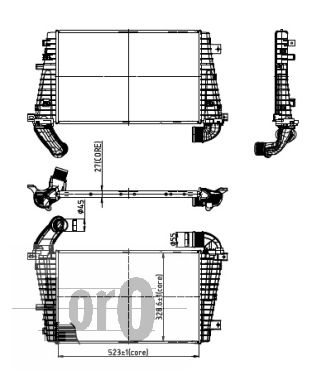 ABAKUS 037-018-0008 Intercooler