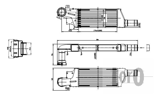 ABAKUS 037-018-0009 Intercooler