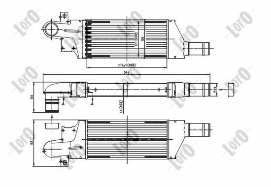 ABAKUS 037-018-0015 Intercooler