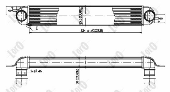 ABAKUS 037-018-0020 Intercooler-Intercooler-Ricambi Euro