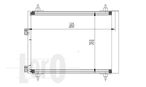 ABAKUS 038-016-0007 Condensatore, Climatizzatore-Condensatore, Climatizzatore-Ricambi Euro