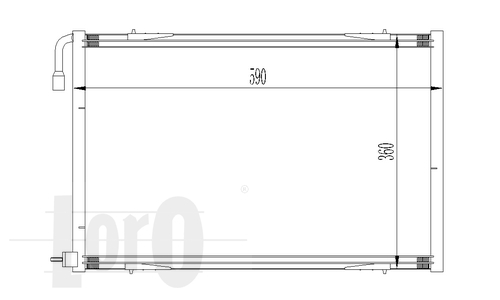 ABAKUS 038-016-0011 Condensatore, Climatizzatore