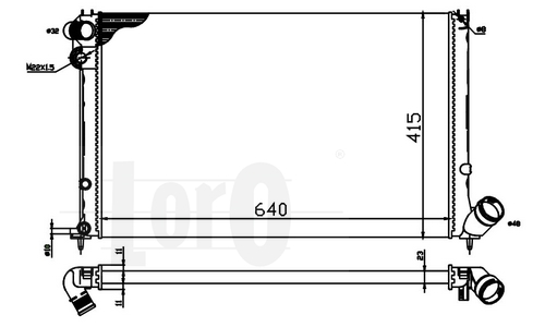 ABAKUS 038-017-0020 Radiatore, Raffreddamento motore-Radiatore, Raffreddamento motore-Ricambi Euro