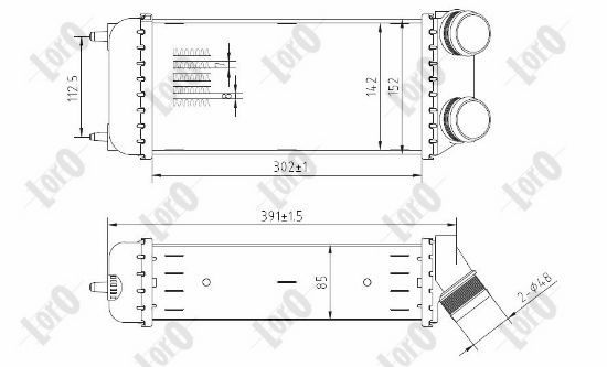 ABAKUS 038-018-0002 Intercooler