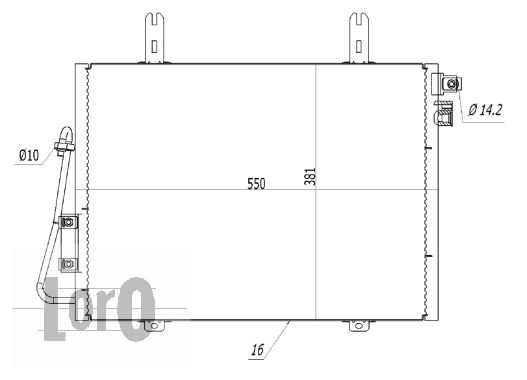 ABAKUS 042-016-0008 Condensatore, Climatizzatore-Condensatore, Climatizzatore-Ricambi Euro