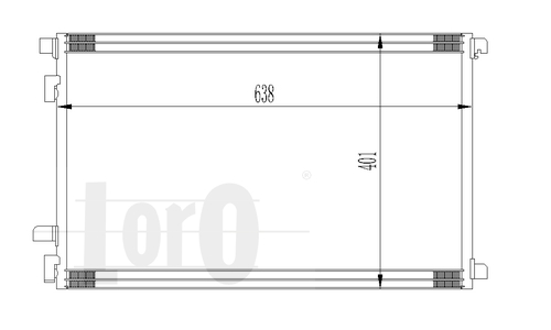 ABAKUS 042-016-0015 Condensatore, Climatizzatore