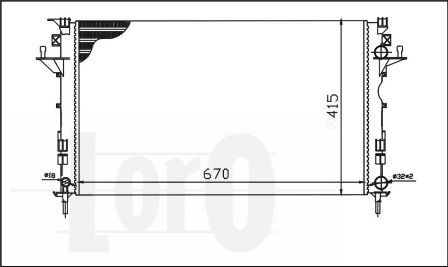 ABAKUS 042-017-0026 Radiatore, Raffreddamento motore-Radiatore, Raffreddamento motore-Ricambi Euro