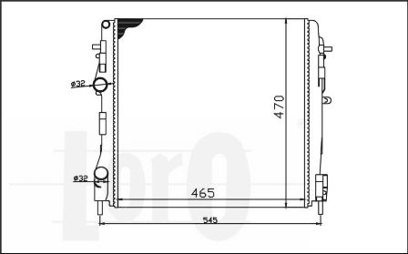 ABAKUS 042-017-0028 Radiatore, Raffreddamento motore-Radiatore, Raffreddamento motore-Ricambi Euro