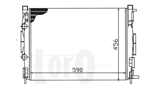 ABAKUS 042-017-0038 Radiatore, Raffreddamento motore-Radiatore, Raffreddamento motore-Ricambi Euro