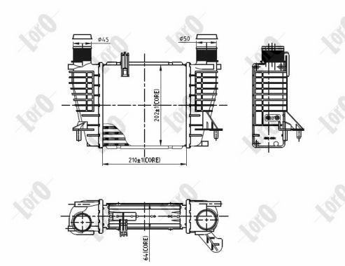 ABAKUS 042-018-0003 Intercooler