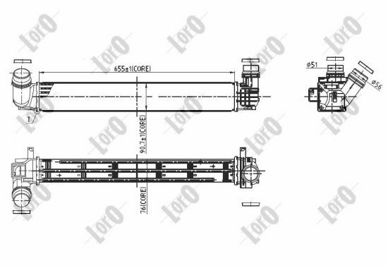 ABAKUS 042-018-0004 Intercooler