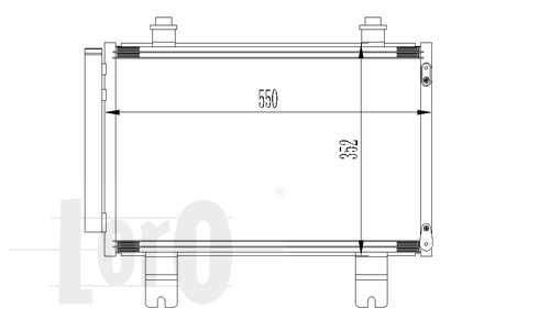 ABAKUS 050-016-0002 Condensatore, Climatizzatore-Condensatore, Climatizzatore-Ricambi Euro