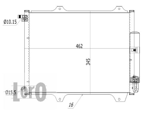 ABAKUS 050-016-0005 Condensatore, Climatizzatore