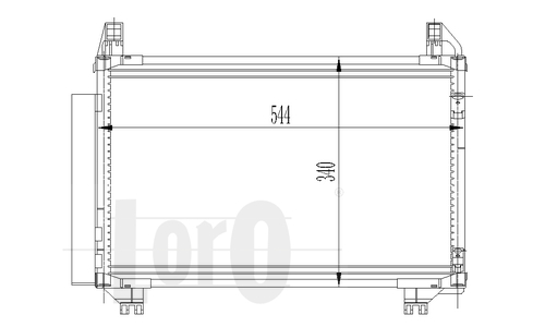 ABAKUS 051-016-0020 Condensatore, Climatizzatore-Condensatore, Climatizzatore-Ricambi Euro