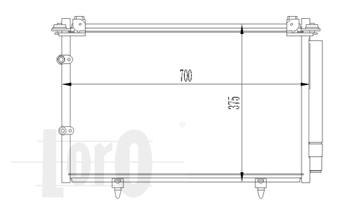 ABAKUS 051-016-0024 Condensatore, Climatizzatore-Condensatore, Climatizzatore-Ricambi Euro