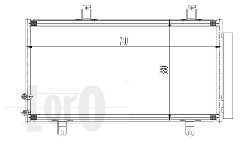 ABAKUS 051-016-0025 Condensatore, Climatizzatore-Condensatore, Climatizzatore-Ricambi Euro