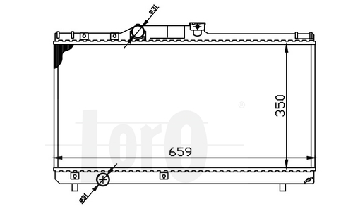 ABAKUS 051-017-0012 Radiatore, Raffreddamento motore-Radiatore, Raffreddamento motore-Ricambi Euro