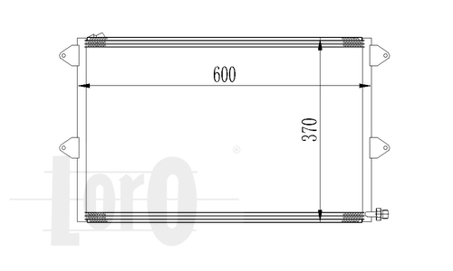 ABAKUS 053-016-0003 Condensatore, Climatizzatore