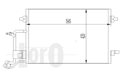 ABAKUS 053-016-0014 Condensatore, Climatizzatore