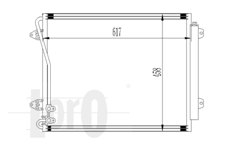 ABAKUS 053-016-0019 Condensatore, Climatizzatore-Condensatore, Climatizzatore-Ricambi Euro