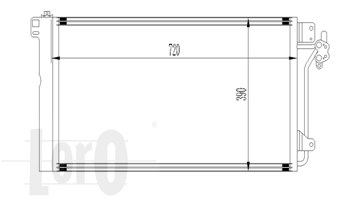 ABAKUS 053-016-0033 Condensatore, Climatizzatore