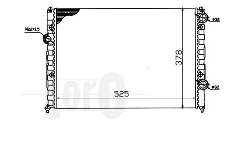 ABAKUS 053-017-0029 Radiatore, Raffreddamento motore-Radiatore, Raffreddamento motore-Ricambi Euro