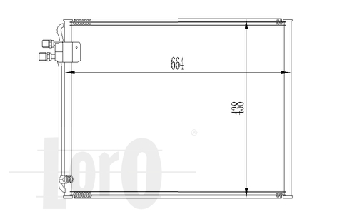 ABAKUS 054-016-0011 Condensatore, Climatizzatore-Condensatore, Climatizzatore-Ricambi Euro