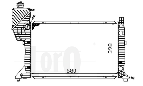 ABAKUS 054-017-0016 Radiatore, Raffreddamento motore