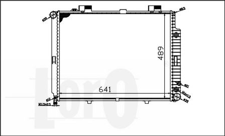 ABAKUS 054-017-0045 Radiatore, Raffreddamento motore-Radiatore, Raffreddamento motore-Ricambi Euro