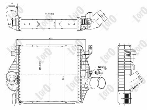 ABAKUS 054-018-0015 Intercooler-Intercooler-Ricambi Euro