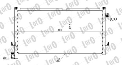 ABAKUS T16-02-001 Condensatore, Climatizzatore