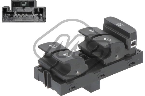 Metalcaucho 43759 Switch, window regulator