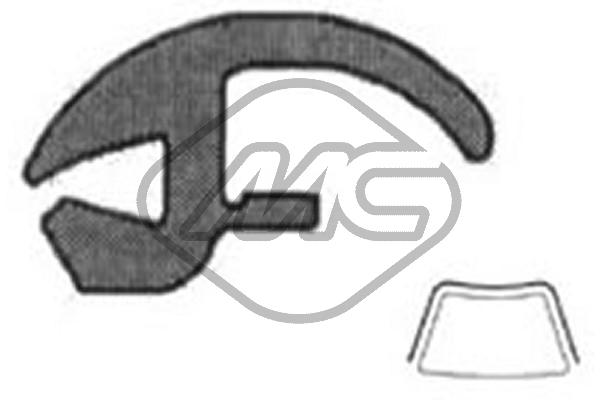 Metalcaucho 48535 Seal, windscreen