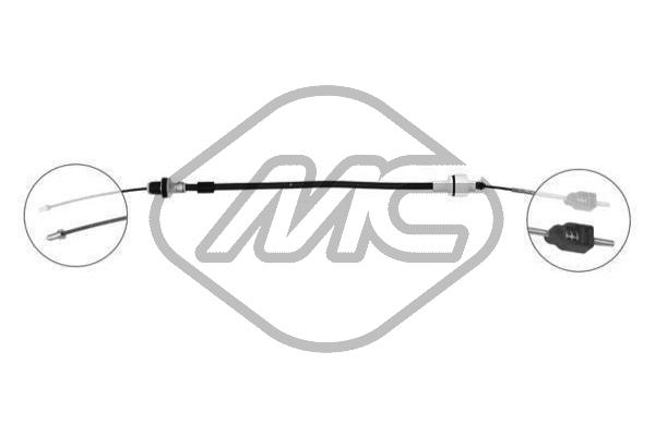Metalcaucho 80150 Cable Pull, clutch control