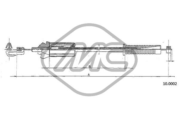 Metalcaucho 80896 Accelerator Cable