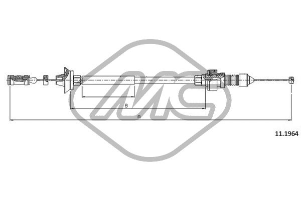 Metalcaucho 80900 Accelerator Cable