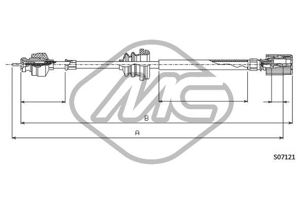 Metalcaucho 81231 Speedometer Cable