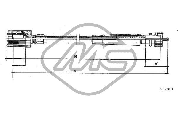 Metalcaucho 81236 Speedometer Cable