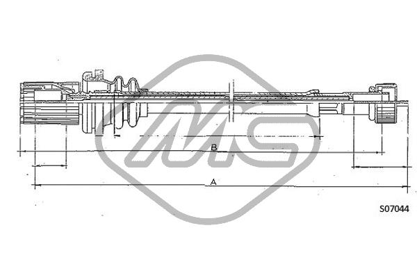 Metalcaucho 81239 Speedometer Cable