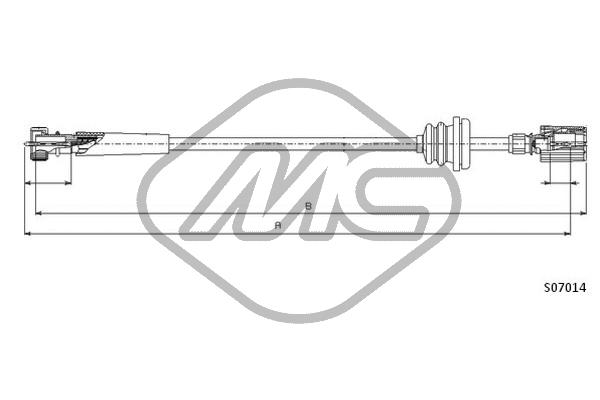 Metalcaucho 81242 Speedometer Cable