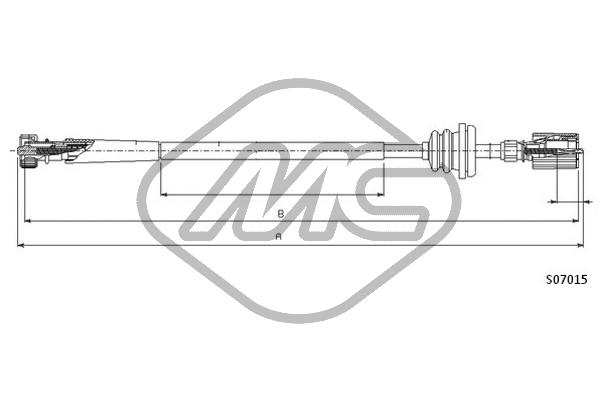 Metalcaucho 81243 Speedometer Cable